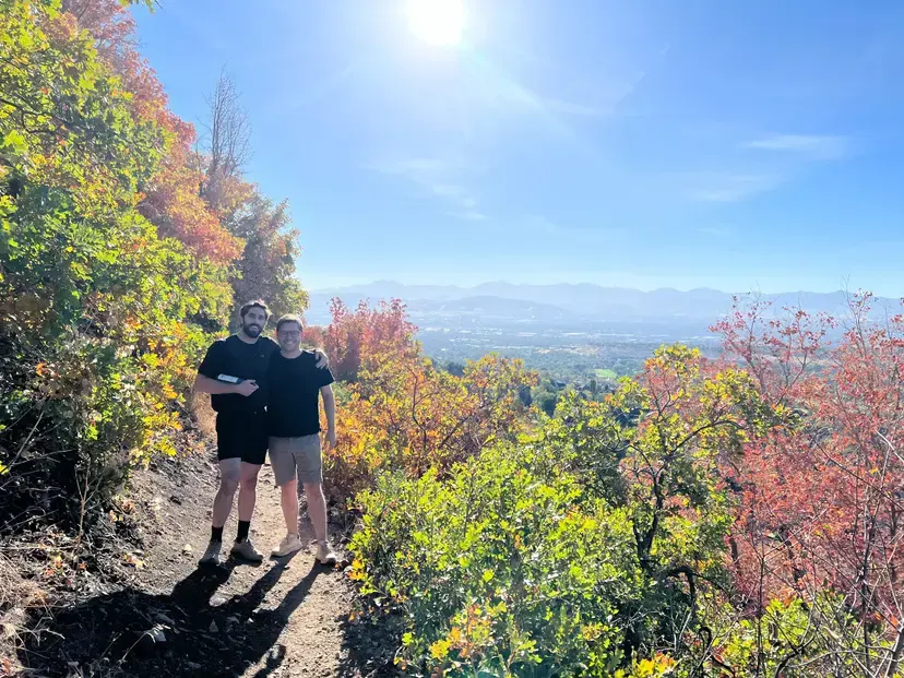 Lumion teammates on a mountain hike